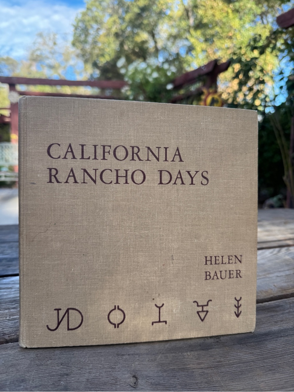 California Rancho Days by — Beige Decorative Book